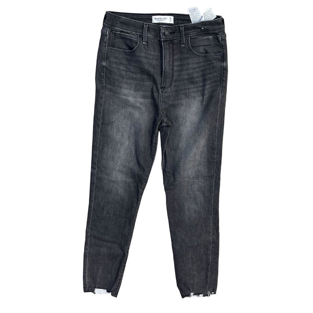 Abercrombie & Fitch Women's Jeans Super Skinny Ankle High Rise Size 29/8 Black
